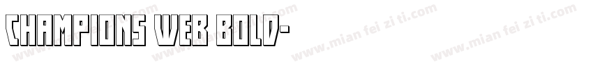 Champions Web Bold字体转换
